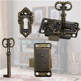 FIGFYOU 2 Pcs Serrure Meuble Ancienne