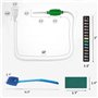 ZEACCT Nettoyeur Aquarium Gravier et Eau - Kit Pompe Aspirateur à Siphon Manuel de Nettoyage pour Vider et Remplacer l'eau en Qu