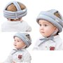 Casque de Sécurité Bébé, infantile Tête de protection Chapeau de coton pour enfant réglable, Respirant | Anti Choc | 0 à 3 Ans -