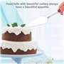 FIBOUND 6 Pièces Pelles à Gâteau en Acier Inoxydable, Serveur de Pizza, Acier Inoxydable Pelle pour Gâteaux, Pelle à Gâteau Dent