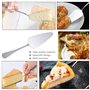 FIBOUND 6 Pièces Pelles à Gâteau en Acier Inoxydable, Serveur de Pizza, Acier Inoxydable Pelle pour Gâteaux, Pelle à Gâteau Dent
