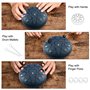 YUEHAO Steel Tongue Drums,6 pouces 11 Tons Mini Tambour Handpan D Key Percussion Steel Drum Kit,Pour Débutants/Adultes/Enfants,L