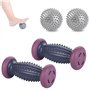 YanBous Kit de Massage des Pieds pour Soulagement de la Douleur [Ensemble de 4] - Rouleau et Balles Musculaires