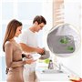 VireEyU Set Universel de Bouchons de Drain, 10 Bouchons de Lavabo en Silicone avec Filtre à Cheveux, Flexible pour Baignoire, Év