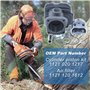 AUMEL 1121 020 1217 44,7 mm Kit cylindre piston pour Stihl 026 MS260 séries avec filtre à fioul d'air, roulement de tuyau, joint