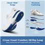 FitVille Chaussures de Tennis pour Hommes Largeur Extra avec Soutien de la Voûte Plantaire 47 EU Large