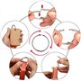 100 PCS Anneaux de Reliure, Reliure Anneaux Métalliques, Anneau Metallique Anneaux Articules Pour Cahier Scrapbooking livre Clas