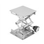 Plateau élévateur de laboratoire en oxyde d'aluminium, 100 x 100 mm, levage plateforme support rack élévateur manuel Control