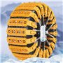 Lot de 6 chaînes à neige pour voiture - Chaînes de traction antidérapantes pour pneus - Chaîne de traction épaisse - Chaînes ant