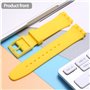 WRISTARMOR Lot de 2 bracelets de rechange en silicone pour Swatch 19 mm étanche avec outil