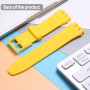 WRISTARMOR Lot de 2 bracelets de rechange en silicone pour Swatch 19 mm étanche avec outil