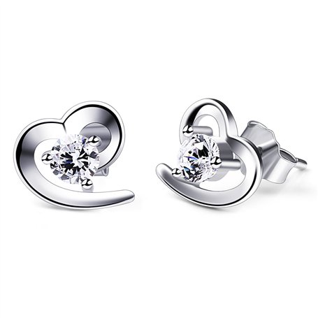 B.Catcher Boucles d'oreilles en argent étincelantes