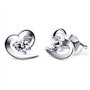 B.Catcher Boucles d'oreilles en argent étincelantes