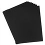 JEUIHAU Lot de 30 dossiers en papier kraft noir A4 avec fente et rabat pour cartes, Dossier de Fichiers à Insertion avec Pochett