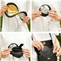 Réflecteur Pliable Portable，2 en 1 de 30 cm Portable Rond Réflecteur de Lumière Multi Disque en doré avec Argenté pour Studio ou