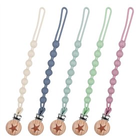 Maxentico 5 Pièces Attache Tetine en Silicone