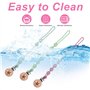 Maxentico 5 Pièces Attache Tetine en Silicone, Accroche Tétine Bebe, Attaches-Sucettes, Accroches -Tétines Clips Porte, Pacifier