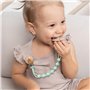 Maxentico 5 Pièces Attache Tetine en Silicone, Accroche Tétine Bebe, Attaches-Sucettes, Accroches -Tétines Clips Porte, Pacifier