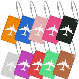 Chiluxendo 10 Pièce Etiquette Valise Aluminium