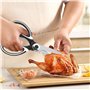 Ciseau Cuisine en Acier Inoxydable Professionnel avec Couvercle e Éplucheur
