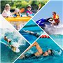 Relota 4 Paires Bouchons d'Oreille de Natation, Réutilisables Imperméables Bouchon Oreille Piscine Enfant, Anti Bruit Bouchons d