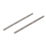 5mm pas acier inoxydable 304 filetées entièrement ton argent 10pcs