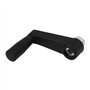 sourcing map 8mm x 8mm Trou carré manivelle plastique noir machine-outil poignée tournante