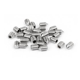sourcing map Vis Pointeau Conique pour Poignée de Porte Vis Sans Tête Hexagonale M5x8mm Acier inox 304 30pcs