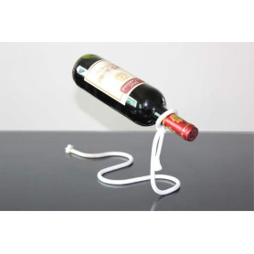 Fantes - Porte-bouteille en acier inoxydable flottant en corde magique pour bouteille de vin - Cadeau fantaisie pour décoration