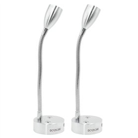 Lot de 2 spots de lecture LED 12 V avec USB