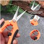 iCovalescent 2pcs Ciseaux de Jardinage Faits à la Main, Sécateurs Précision Jardinage, Ciseaux de Jardinage en Acier Inoxydable 