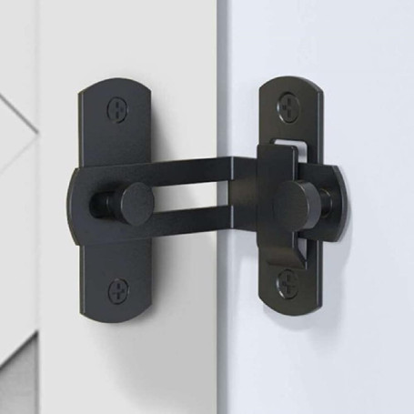 Verrou de porte à angle droit à 90 degrés Boucle Verrouillage de porte et fenêtre Verrouillage de porte coulissante Verrouillage