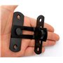 Verrou de porte à angle droit à 90 degrés Boucle Verrouillage de porte et fenêtre Verrouillage de porte coulissante Verrouillage
