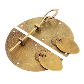 Verrous vintage gaufrage Moraillon Loquet Serrure Fermoir porte de frapper à serrure loquet Hardware Meubles