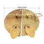 Verrous vintage gaufrage Moraillon Loquet Serrure Fermoir porte de frapper à serrure loquet Hardware Meubles