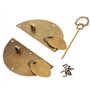 Verrous vintage gaufrage Moraillon Loquet Serrure Fermoir porte de frapper à serrure loquet Hardware Meubles