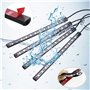 Bawoo Éclairage intérieur de voiture LED d'ambiance 48 bandes Éclairage intérieur Port USB Barre lumineuse avec télécommande