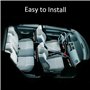 Bawoo Éclairage intérieur de voiture LED d'ambiance 48 bandes Éclairage intérieur Port USB Barre lumineuse avec télécommande