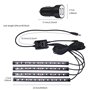 Bawoo Éclairage intérieur de voiture LED d'ambiance 48 bandes Éclairage intérieur Port USB Barre lumineuse avec télécommande