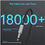 FIBBR Câble de guitare 3M, câble instrument de guitare électrique à angle droit 1/4 pouce cordon de guitare pour basse, guitare 