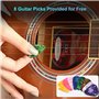 FIBBR Câble de guitare 3M, câble instrument de guitare électrique à angle droit 1/4 pouce cordon de guitare pour basse, guitare 