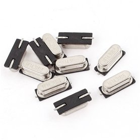 sourcing map 10Pcs 14.318M 14.318MHz Passive Surface Mounted Devices oscillateur à quartz Cristal