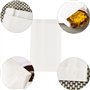 VIVIIHOO 100 Sacs en Papier Blanc Sacs Cadeaux Papier Kraft Bricolage Artisanat décoration Bonbons Cadeau Emballage Sac Vacances
