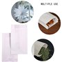VIVIIHOO 100 Sacs en Papier Blanc Sacs Cadeaux Papier Kraft Bricolage Artisanat décoration Bonbons Cadeau Emballage Sac Vacances