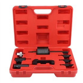 Kit d'extracteur d'injecteur 8pcs Outil d'extracteur d'injecteur Automatique Outil de démontage d'injection de Carburant de Mote