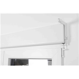 Supports de Tringle à Rideaux sans Perçage - pour Coffre de Volet Roulant hauteur de 12 à 26 cm - Système Unique à Double Mainti