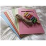 byou Cadre Photo Papier, Kit de Décoration Murale avec Cadres Photos avec 20 pièces Multicolore Mini Clips en Bois et 2 pièces T