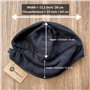 Radia Smart EMF Bonnet anti-radiations 5G, protection contre les radiations, manteau de cerveau, blindage RF WiFi, noir, noir, T