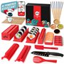 Aya Le Sushi Maker 3 - Coffret Premium 25 Pièces - Assistant IA - Recettes - Appareil et Moules à Sushi - Couteau Expert et Natt