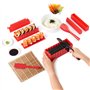Aya Le Sushi Maker 3 - Coffret Premium 25 Pièces - Assistant IA - Recettes - Appareil et Moules à Sushi - Couteau Expert et Natt